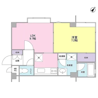 柿の木坂音羽ハイツ【3階】の間取り