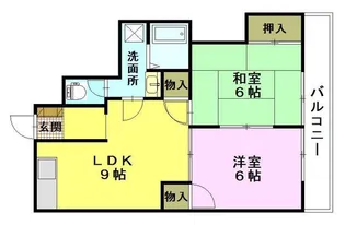 シャルム成城【1階】の間取り