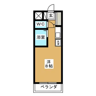 ガーデン山イースト【1階】の間取り