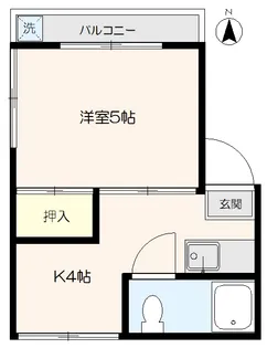 三田桜台第二コーポ【2階】の間取り