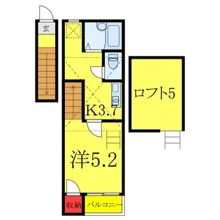 GreenRise神楽坂【2階】の間取り