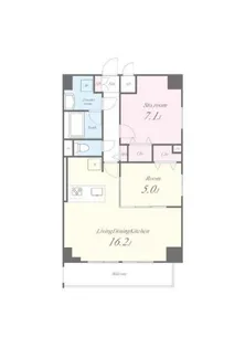 第一辻ビル【7階】の間取り