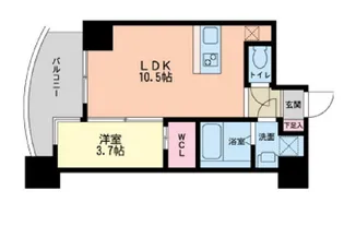 大阪府大阪市西区立売堀1【マンション】の間取り