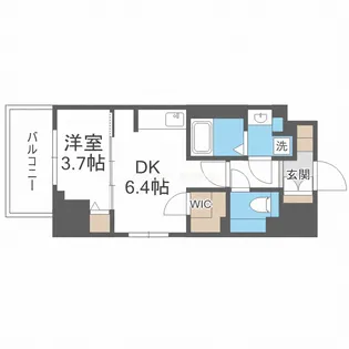 大阪府大阪市西区新町3【マンション】の間取り
