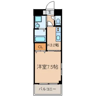 ラヴィアンローズ森田【1階】の間取り