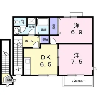 クレール・テルII【2階】の間取り