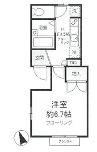 東京都調布市国領町7【アパート】の間取り