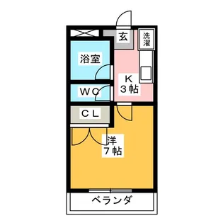 CASA VIVIAN名西【2階】の間取り
