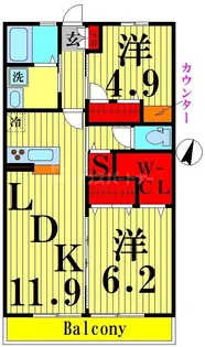 メゾン ド メルセデス【3階】の間取り