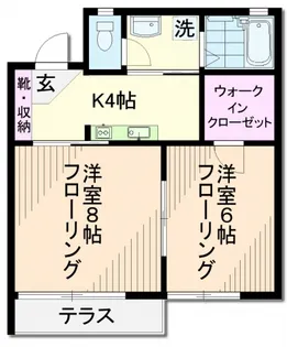 東京都世田谷区上北沢3【アパート】の間取り