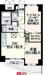 フェビエンローズ【2階】の間取り