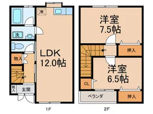 福岡県久留米市北野町高良【一戸建】の間取り