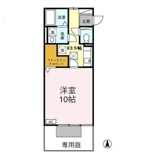 レジデンス ミツ1【1階】の間取り