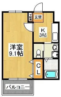 エストポワール【3階】の間取り