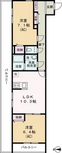エクセラン舎人II【3階】の間取り