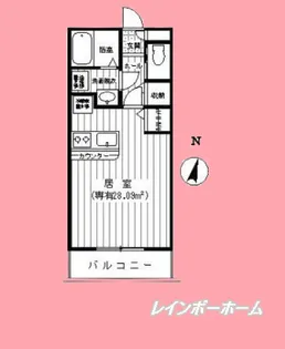 ガーデンハイツ恵比須【1階】の間取り