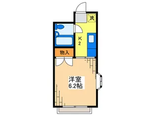 カントリ-ハイツ【1階】の間取り