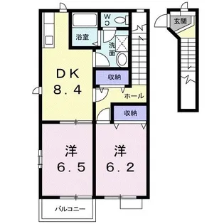 ミルトしらさぎ【2階】の間取り