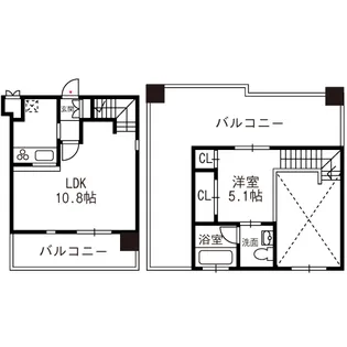 アソシアグロッツォ平尾ザシティ【8階】の間取り
