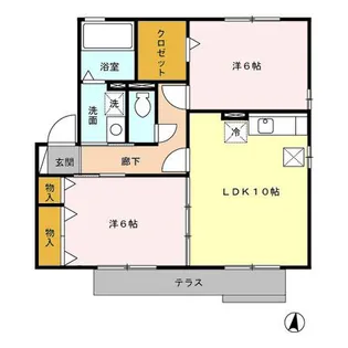コンフォートマルヒラ【1階】の間取り