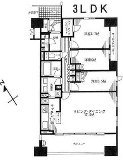 ザ・晴海レジデンス【9階】の間取り