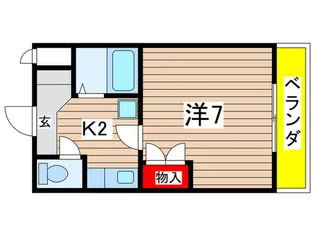 ハイツ山幸【2階】の間取り
