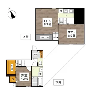 ADC山鹿S23【1階】の間取り