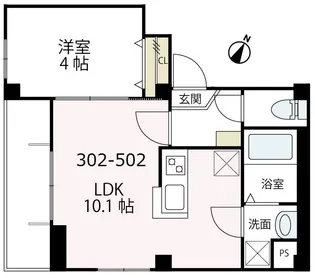 ペルソナ横浜【3階】の間取り