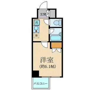 ヴェルトウォーターフロント【6階】の間取り