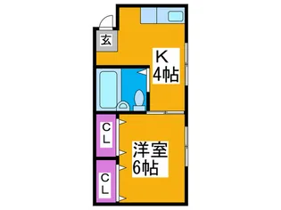 金子ハイツ【3階】の間取り