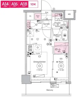 BPRレジデンスMOTOMACHI BAY SIDE【3階】の間取り