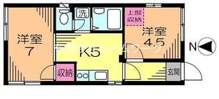 メゾン暁【1階】の間取り