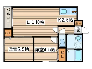 Coms Friend【2階】の間取り