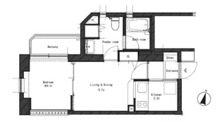 パークアクシス西麻布ステージ【5階】の間取り