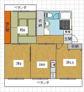 アグリーン永原【1階】の間取り