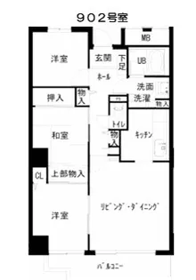 シティパーク津田沼【6階】の間取り