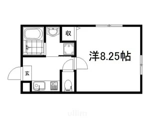 アヴニール京都墨染【1階】の間取り