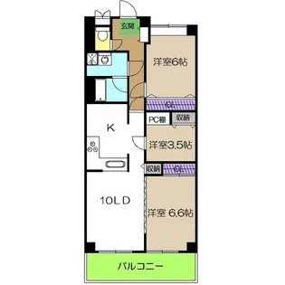 ヴィラコートSEI【2階】の間取り