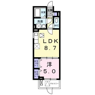 ソフィアコート加古川【1階】の間取り