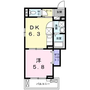 ベルレガーロ【3階】の間取り