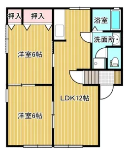 クラフト6番館【1階】の間取り