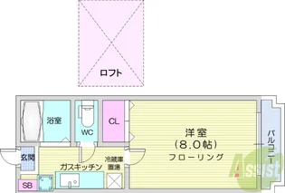 ソレアード遠見塚弐番館【1階】の間取り