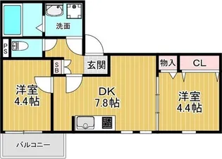 リオグランデ金田【3階】の間取り
