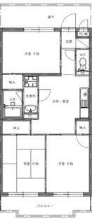レインボーマンション【2階】の間取り