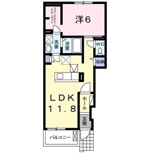 フェリス・ガート【1階】の間取り