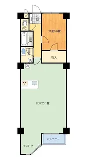 ヴィラ・フェリア伊東【5階】の間取り