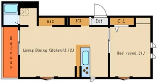 (仮称)西新町PJ【1階】の間取り