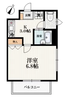 ヘーベルメゾン・プリエ【2階】の間取り
