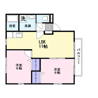 エルドール五番館【2階】の間取り