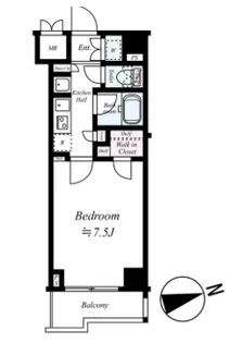 ルーブル久我山弐番館【1階】の間取り